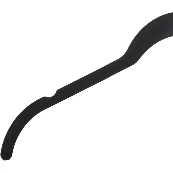 Amazon Basics Slim Velvet NonSlip Shirt Clothes Hangers BlackSilver  Pack of 100Pack of 100 BlackSilver