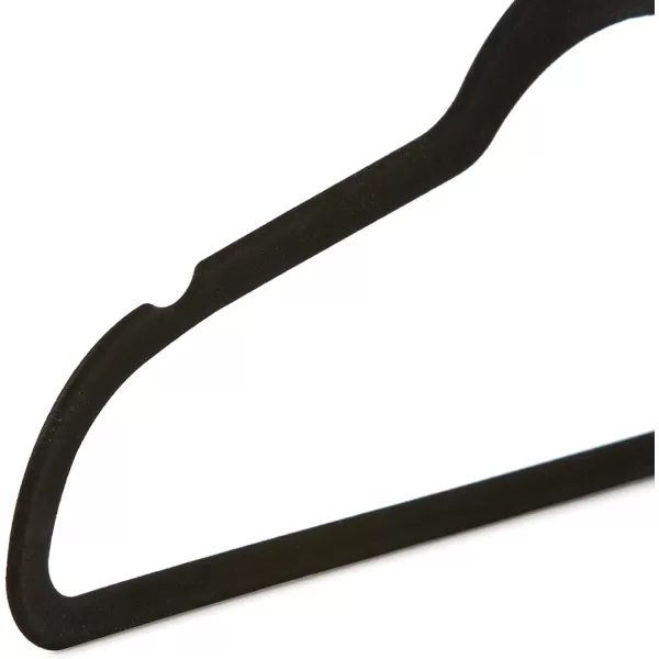 Amazon Basics Slim Velvet NonSlip Suit Clothes Hangers IvoryRose Gold  Pack of 30BlackSilver Pack of 30
