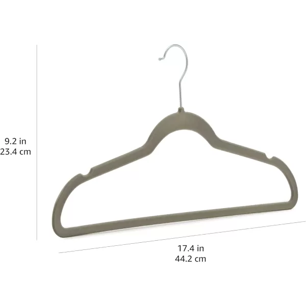 Amazon Basics Slim Velvet NonSlip Suit Clothes Hangers IvoryRose Gold  Pack of 30GraySilver Pack of 30