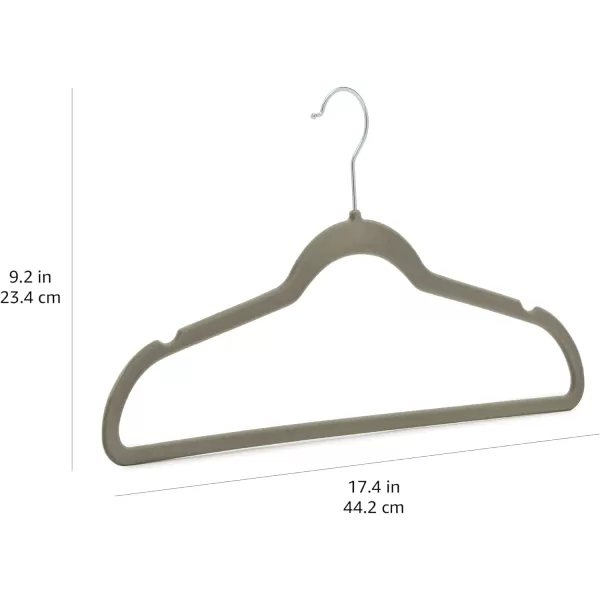 Amazon Basics Slim Velvet NonSlip Suit Clothes Hangers IvoryRose Gold  Pack of 30GraySilver Pack of 50