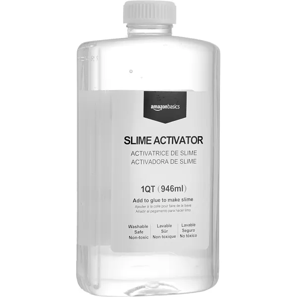 Amazon Basics Slime Activator Solution 1 QT 946ml Baking Soda TransparentAmazon Basics Slime Activator Solution 1 QT 946ml Baking Soda Transparent