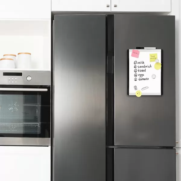 Amazon Basics Small Dry Erase Whiteboard Magnetic White Board with Marker and Magnets  11 x 14 Inches Aluminum Frame85x11 Plasticaluminum frame
