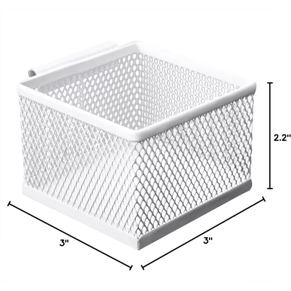Amazon Basics Small Hanging Storage Accessory Box Metal Wire Mesh WhiteAmazon Basics Small Hanging Storage Accessory Box Metal Wire Mesh White