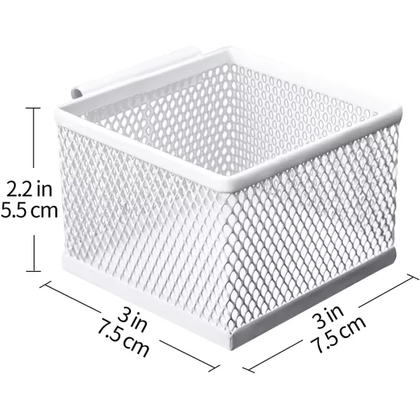 Amazon Basics Small Hanging Storage Accessory Box Metal Wire Mesh WhiteAmazon Basics Small Hanging Storage Accessory Box Metal Wire Mesh White