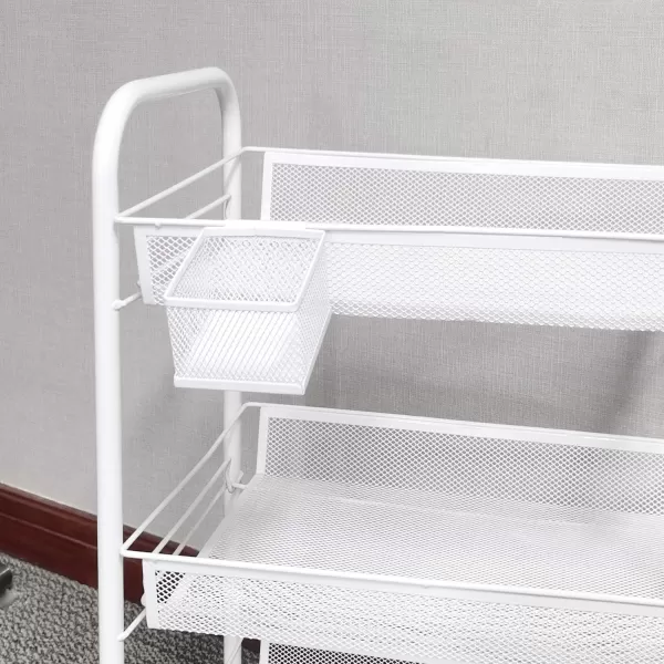 Amazon Basics Small Hanging Storage Accessory Box Metal Wire Mesh WhiteAmazon Basics Small Hanging Storage Accessory Box Metal Wire Mesh White