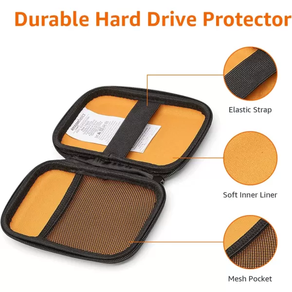 Amazon Basics Small Hard Shell Carrying Case For My Passport Essential External Hard Drive 1 PackAmazon Basics Small Hard Shell Carrying Case For My Passport Essential External Hard Drive 1 Pack