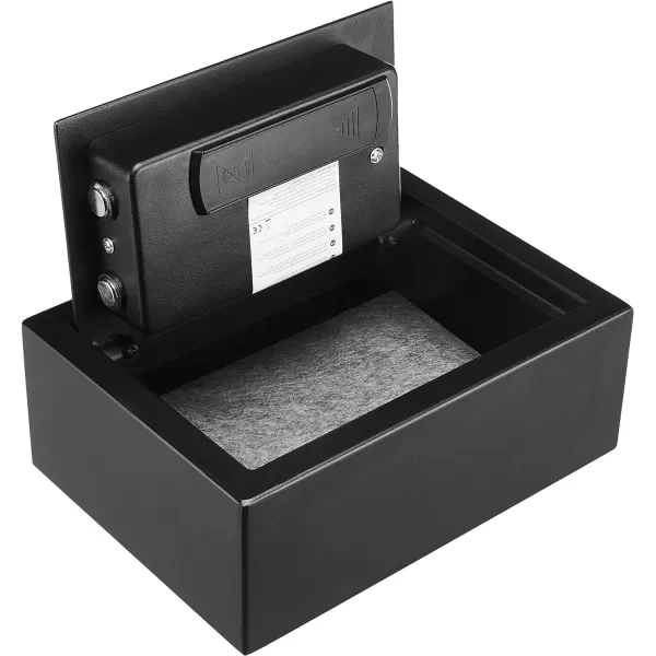Amazon Basics Small Slim Desk Drawer Security Safe with Programmable Electronic Keypad 118 L x 86 W x 44 H inches BlackAmazon Basics Small Slim Desk Drawer Security Safe with Programmable Electronic Keypad 118 L x 86 W x 44 H inches Black