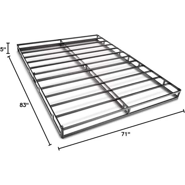 Amazon Basics Smart Box Spring Bed Base 5 Inch Mattress Foundation ToolFree Easy Assembly Twin WhiteCalifornia King