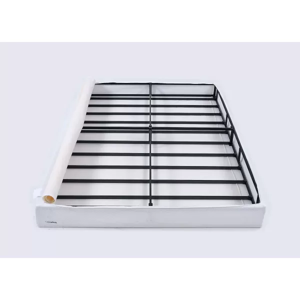 Amazon Basics Smart Box Spring Bed Base 5 Inch Mattress Foundation ToolFree Easy Assembly Twin WhiteKing