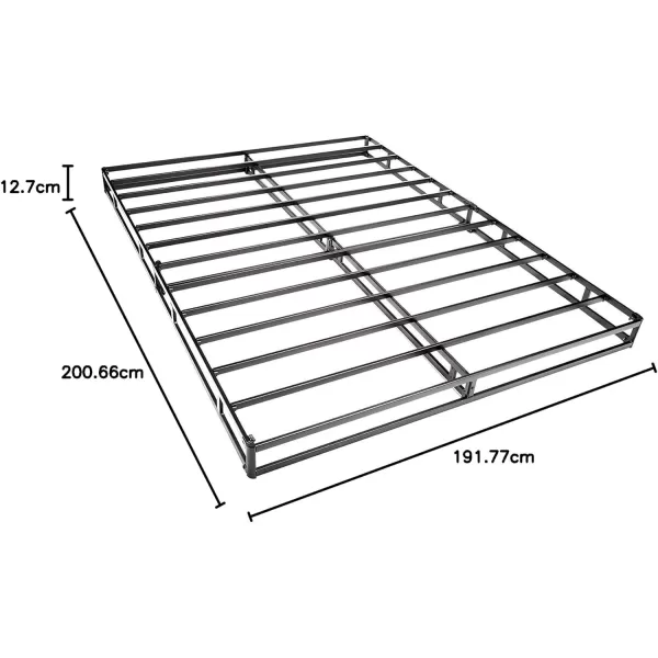 Amazon Basics Smart Box Spring Bed Base 5 Inch Mattress Foundation ToolFree Easy Assembly Twin WhiteKing