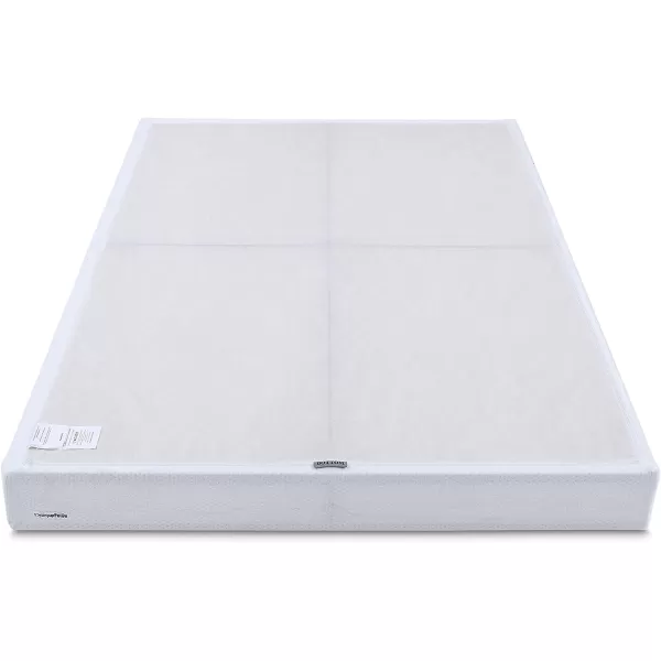 Amazon Basics Smart Box Spring Bed Base 5 Inch Mattress Foundation ToolFree Easy Assembly Twin WhiteTwin