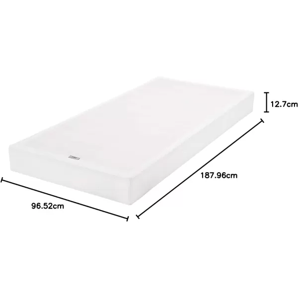 Amazon Basics Smart Box Spring Bed Base 5 Inch Mattress Foundation ToolFree Easy Assembly Twin WhiteTwin