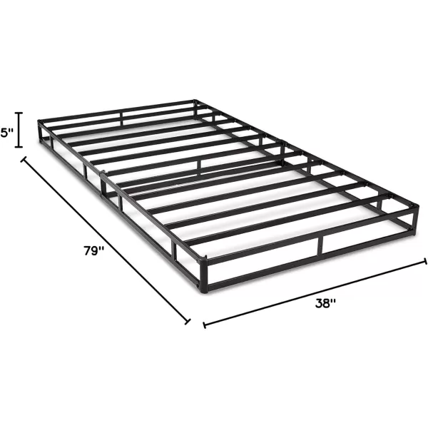 Amazon Basics Smart Box Spring Bed Base 5 Inch Mattress Foundation ToolFree Easy Assembly Twin WhiteTwin XL