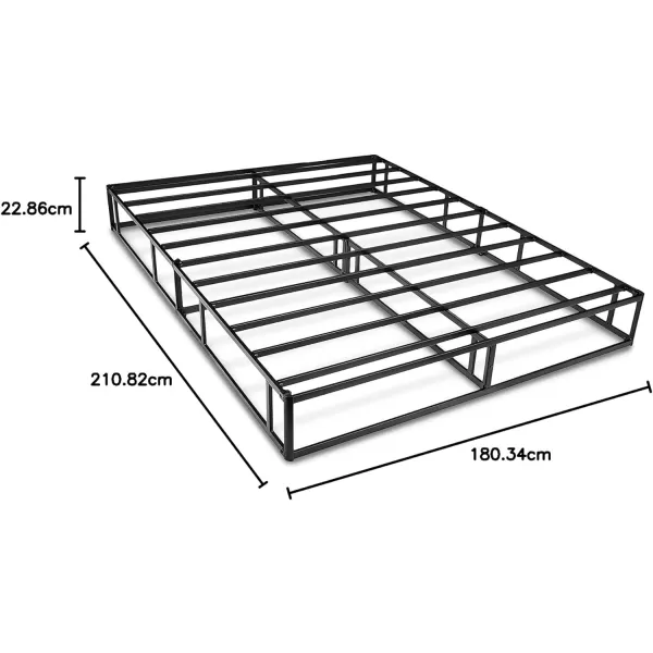 Amazon Basics Smart Box Spring Bed Base 9 Inch Mattress Foundation ToolFree Easy Assembly Queen WhiteCalifornia King