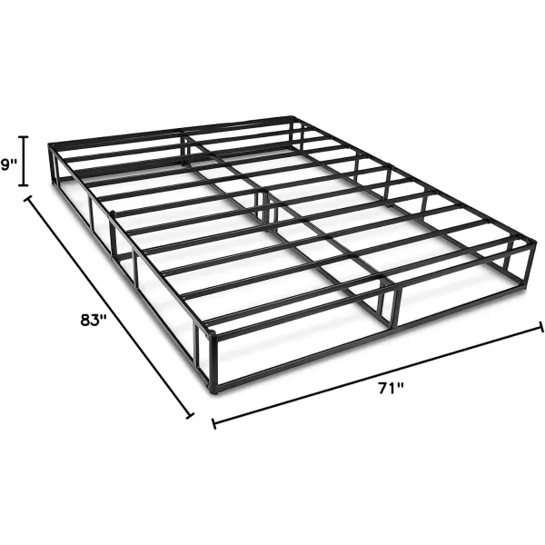 Amazon Basics Smart Box Spring Bed Base 9 Inch Mattress Foundation ToolFree Easy Assembly Queen WhiteCalifornia King