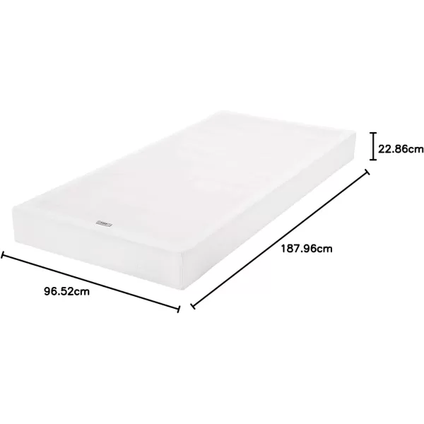 Amazon Basics Smart Box Spring Bed Base 9 Inch Mattress Foundation ToolFree Easy Assembly Queen WhiteTwin