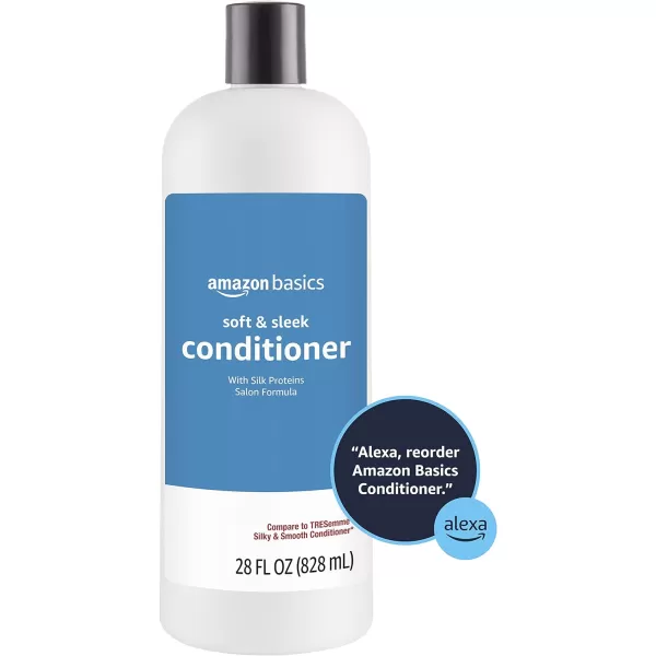 Amazon Basics Soft amp Sleek Conditioner for Dry or Damaged Hair 28 Fluid Ounce2800 Fl Oz Pack of 4
