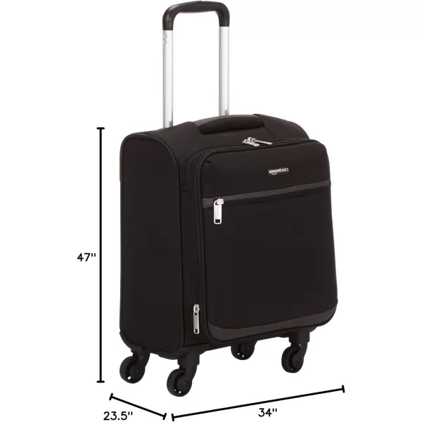 Amazon Basics Softside Spinner Suitcases1piece Set Black