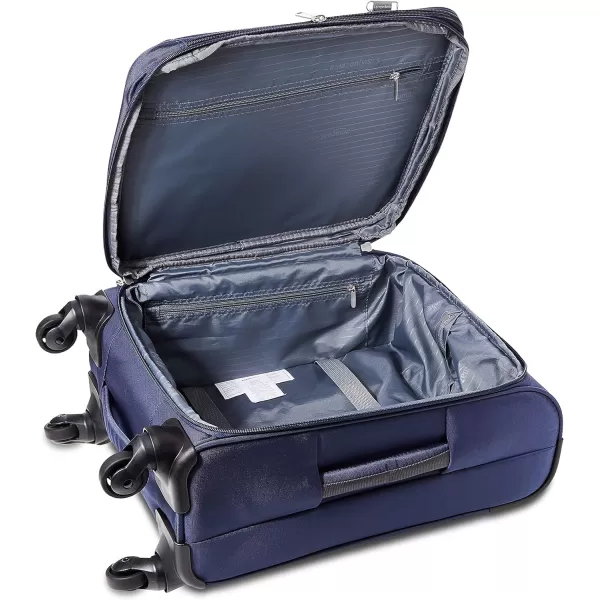 Amazon Basics Softside Spinner Suitcases1piece Set Navy Blue