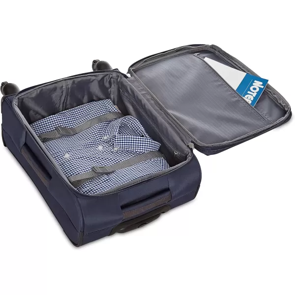 Amazon Basics Softside Spinner Suitcases1piece Set Navy Blue