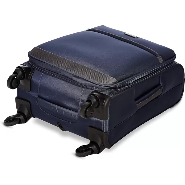 Amazon Basics Softside Spinner Suitcases1piece Set Navy Blue