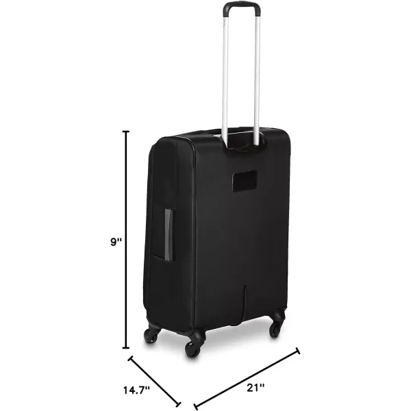 Amazon Basics Softside Spinner Suitcases3piece Set Black