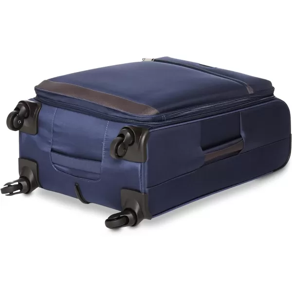 Amazon Basics Softside Spinner Suitcases3piece Set Navy Blue