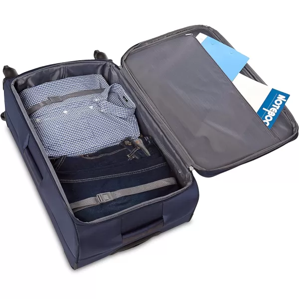 Amazon Basics Softside Spinner Suitcases3piece Set Navy Blue