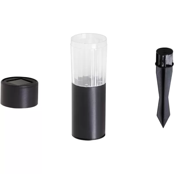 Amazon Basics Solar Outdoor Lights LED lights for Garden Pathway Patio Black 185 in x 185 in x 981 in 12PackBlack 12Pack