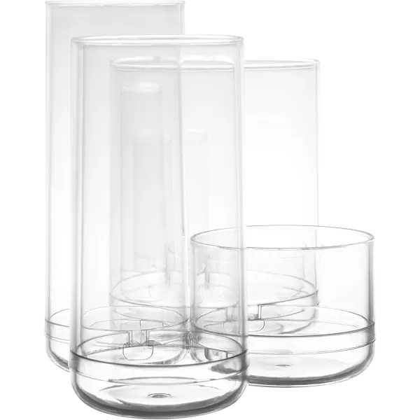 Amazon Basics Square Acrylic Cosmetic Makeup Organizer Storage MediumLarge Round