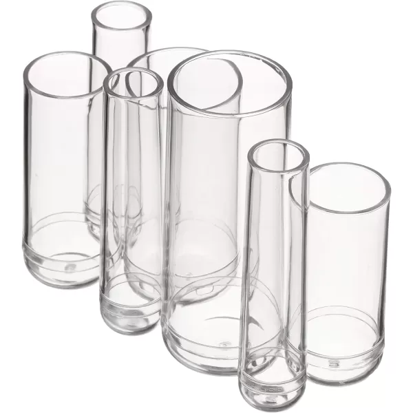 Amazon Basics Square Acrylic Cosmetic Makeup Organizer Storage MediumSmall Round