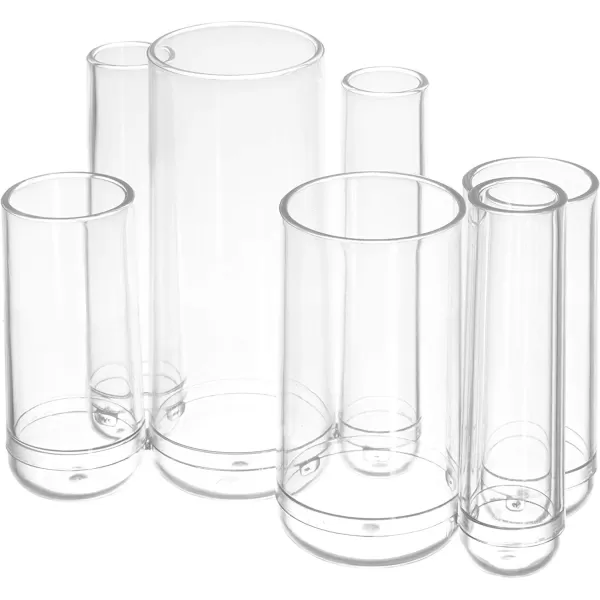 Amazon Basics Square Acrylic Cosmetic Makeup Organizer Storage MediumSmall Round