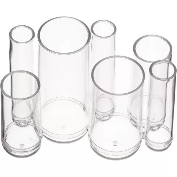 Amazon Basics Square Acrylic Cosmetic Makeup Organizer Storage MediumSmall Round