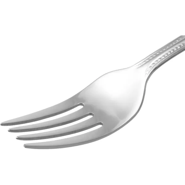 Amazon Basics Stainless Steel Dinner Forks with Pearled Edge Pack of 12 SilverAmazon Basics Stainless Steel Dinner Forks with Pearled Edge Pack of 12 Silver