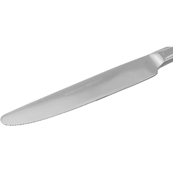 Amazon Basics Stainless Steel Dinner Knives with Pearled Edge Pack of 12 SilverAmazon Basics Stainless Steel Dinner Knives with Pearled Edge Pack of 12 Silver