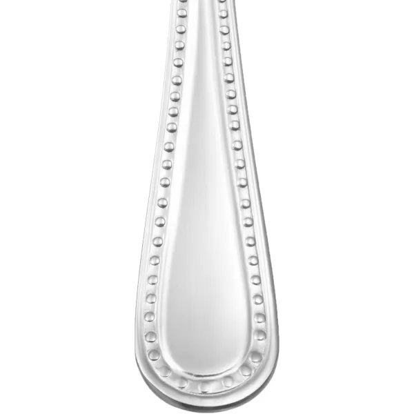 Amazon Basics Stainless Steel Dinner Spoons with Pearled Edge Set of 12 SilverAmazon Basics Stainless Steel Dinner Spoons with Pearled Edge Set of 12 Silver