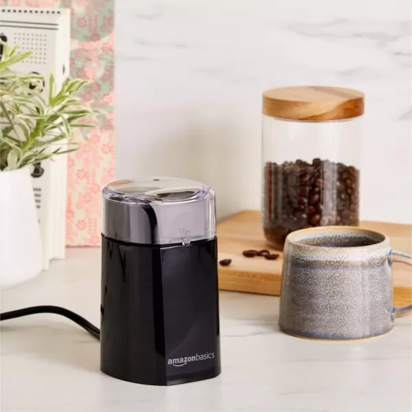 Amazon Basics Stainless Steel Electric Coffee Bean GrinderBlack