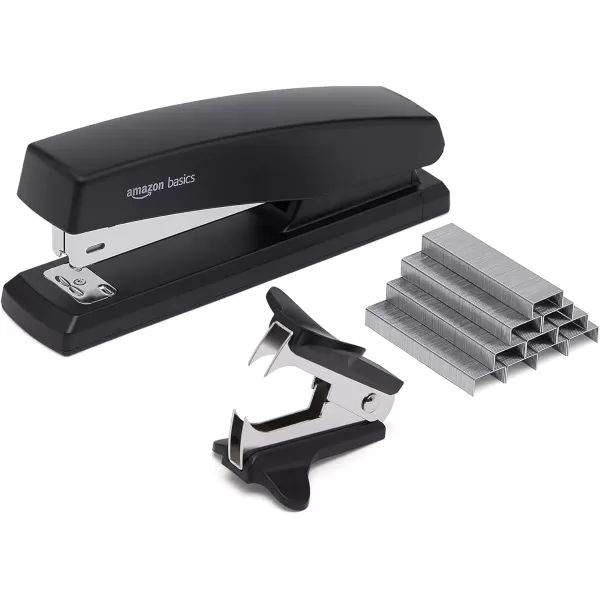 Amazon Basics Stapler Value Pack Including Staples and Staple Remover 3 Pack BlackAmazon Basics Stapler Value Pack Including Staples and Staple Remover 3 Pack Black