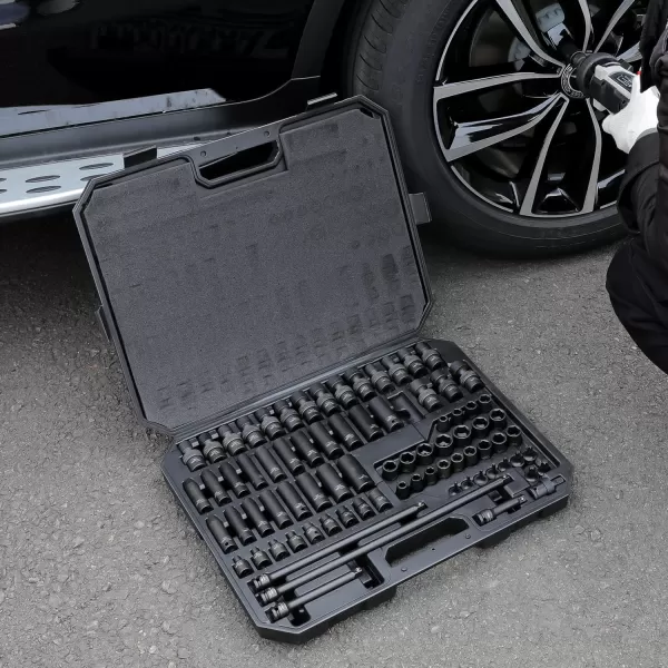 Amazon Basics Star Socket Set 14 38 12  14Piece38Inch Drive 80Piece