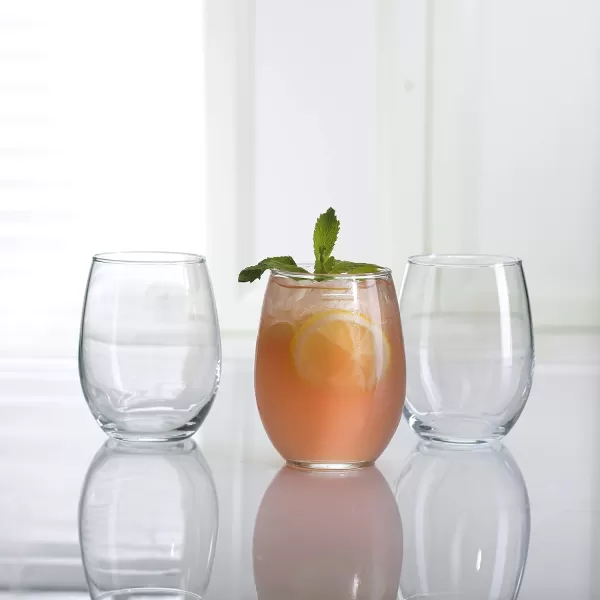 Amazon Basics Stemless Wine Glasses 15 oz Set of 4 ClearAmazon Basics Stemless Wine Glasses 15 oz Set of 4 Clear