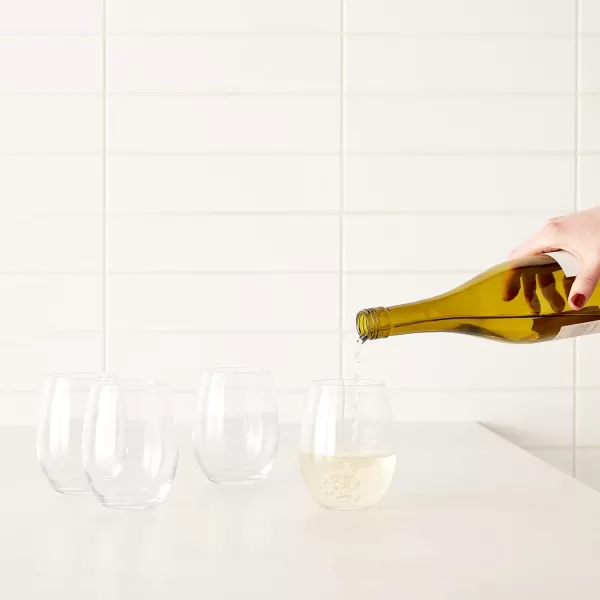Amazon Basics Stemless Wine Glasses 15 oz Set of 4 ClearAmazon Basics Stemless Wine Glasses 15 oz Set of 4 Clear