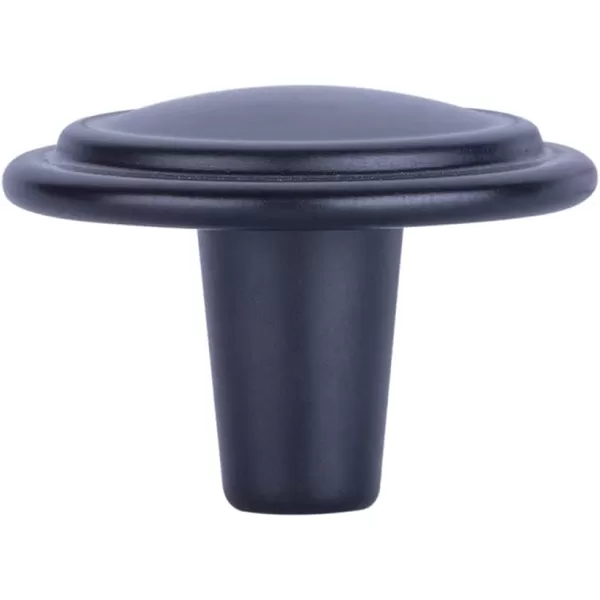 Amazon Basics Straight Top Ring Cabinet Knob 125inch Diameter Oil Rubbed Bronze 25PackFlat Black 25 Pack