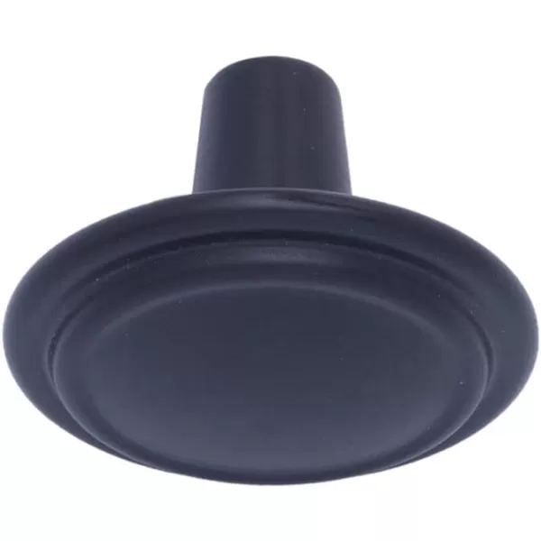 Amazon Basics Straight Top Ring Cabinet Knob 125inch Diameter Oil Rubbed Bronze 25PackFlat Black 25 Pack