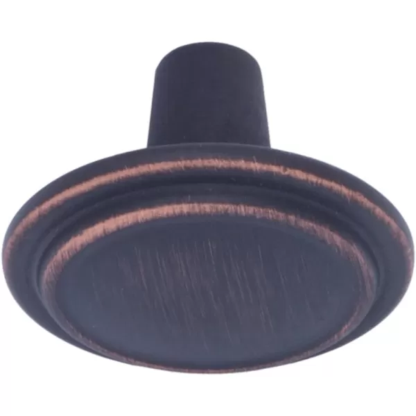 Amazon Basics Straight Top Ring Cabinet Knob 125inch Diameter Oil Rubbed Bronze 25PackOil Rubbed Bronze 10 Pack