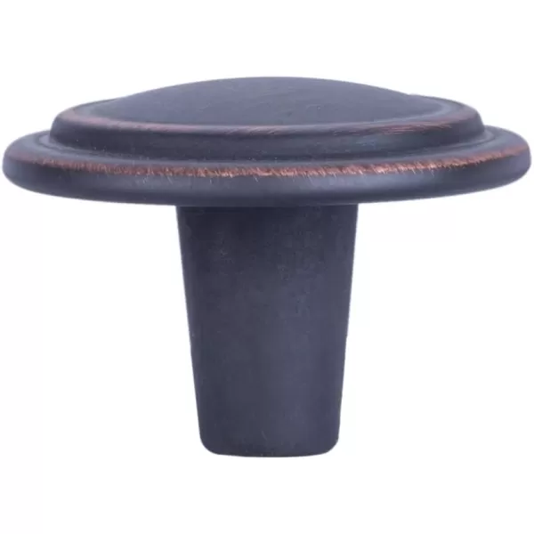 Amazon Basics Straight Top Ring Cabinet Knob 125inch Diameter Oil Rubbed Bronze 25PackOil Rubbed Bronze 10 Pack