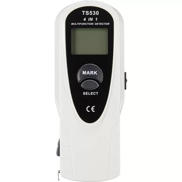 Amazon Basics Stud Finder Metal Wood AC Wire Scanner Beam Sensor Studs Center Finding 4in1 Electronic Joist Finders With LCD Display Black amp White4in1