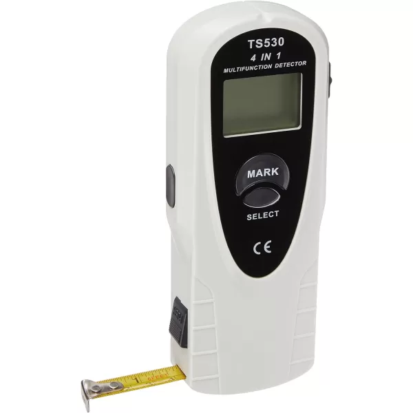 Amazon Basics Stud Finder Metal Wood AC Wire Scanner Beam Sensor Studs Center Finding 4in1 Electronic Joist Finders With LCD Display Black amp White4in1