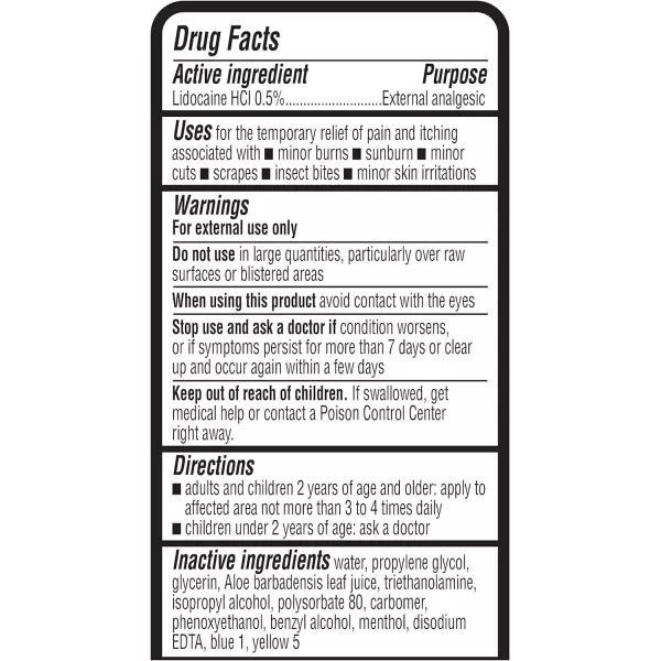 Amazon Basics Sunburn Relief Gel with Aloe Vera 8 Oz Previously Solimo8 Ounce Pack of 1