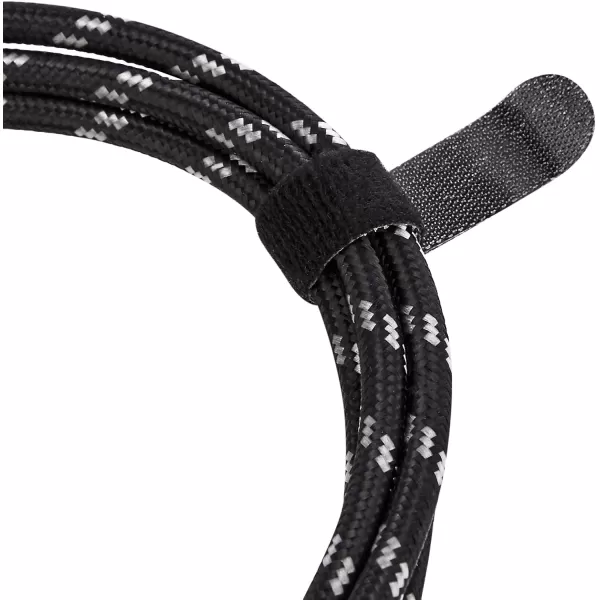 Amazon Basics TS 14 Inch Tweed Cloth Jacket RightAngle Instrument Cable for Electric Guitar 10 Foot Yellow amp BrownBlack amp Gray 10 Foot RightAngle
