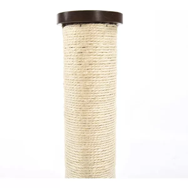 Amazon Basics Tall Cat Scratching Post with Jute Fiber and Brown Carpet Large 1575 L x 1575 W x 3543 HBurgundy Scratching Post